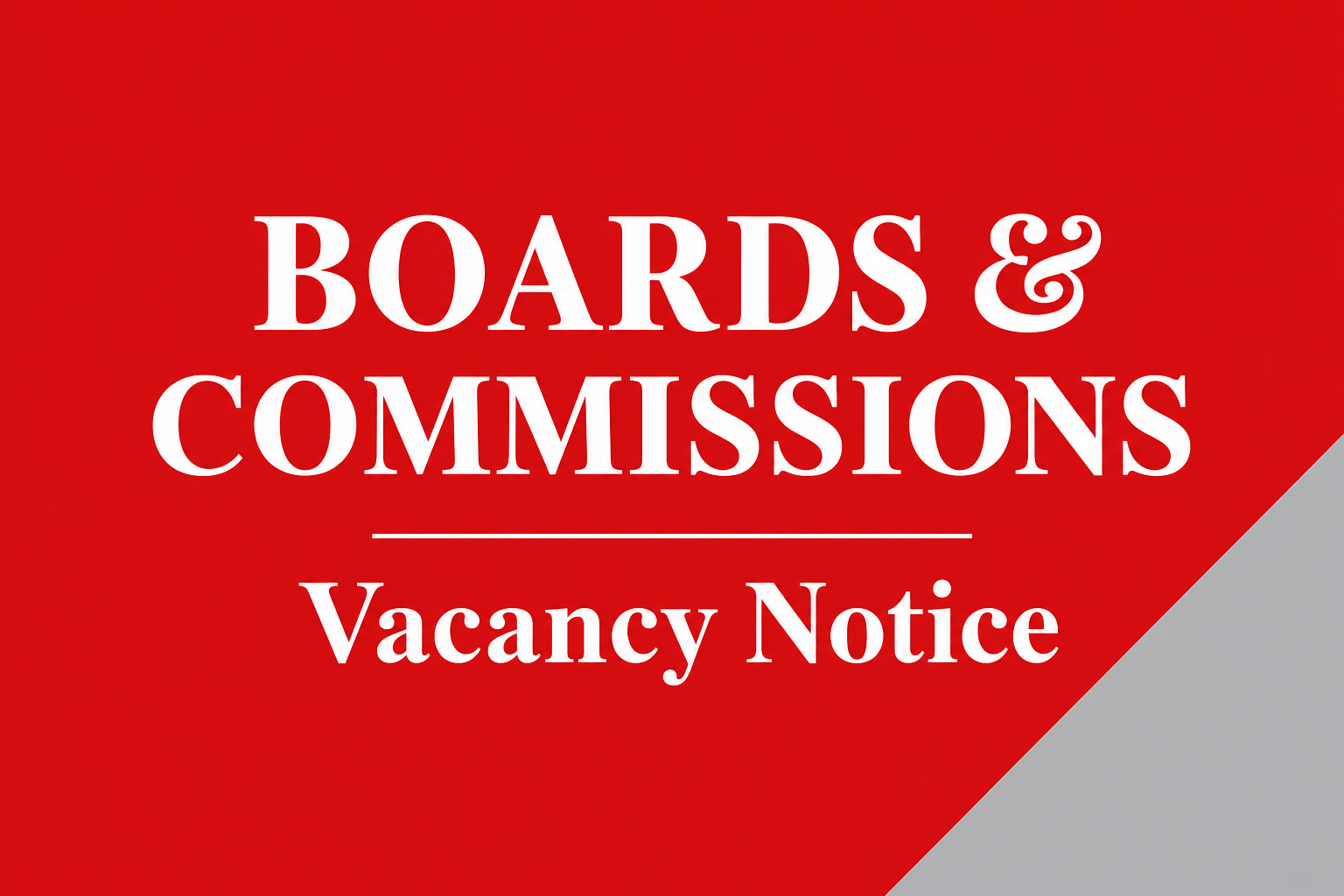 Spencer Committee Vacancies
